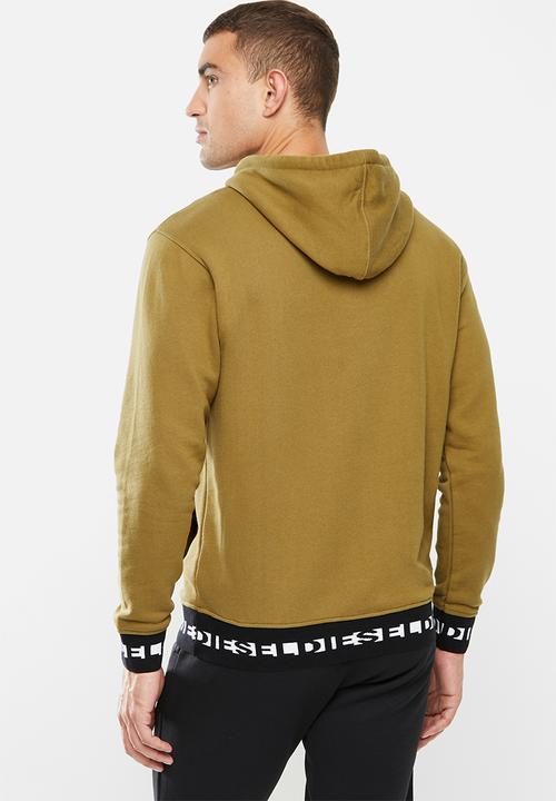 Diesel  - Umlt-brandon sweatshirt - tan