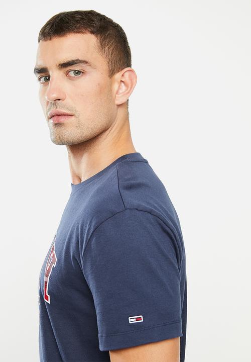 Tommy Hilfiger - Tjm plaid collegiate tee - navy