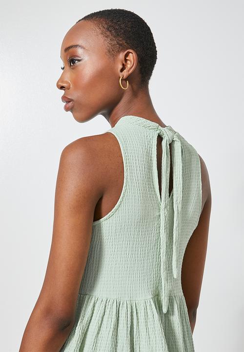 Superbalist - Sleeveless textured knit volume dress - sage