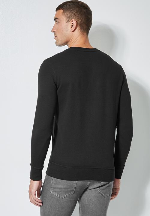 Superbalist - Brewer crew neck sweat - black