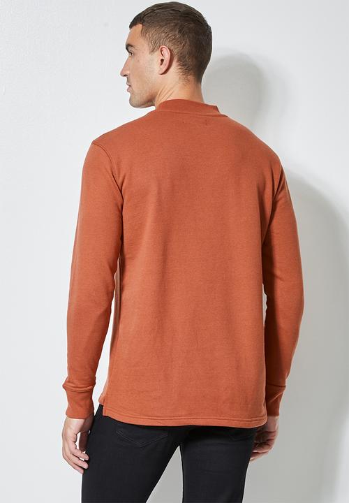 Superbalist - Friday high neck pullover sweat - rust