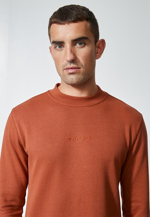 Superbalist - Friday high neck pullover sweat - rust