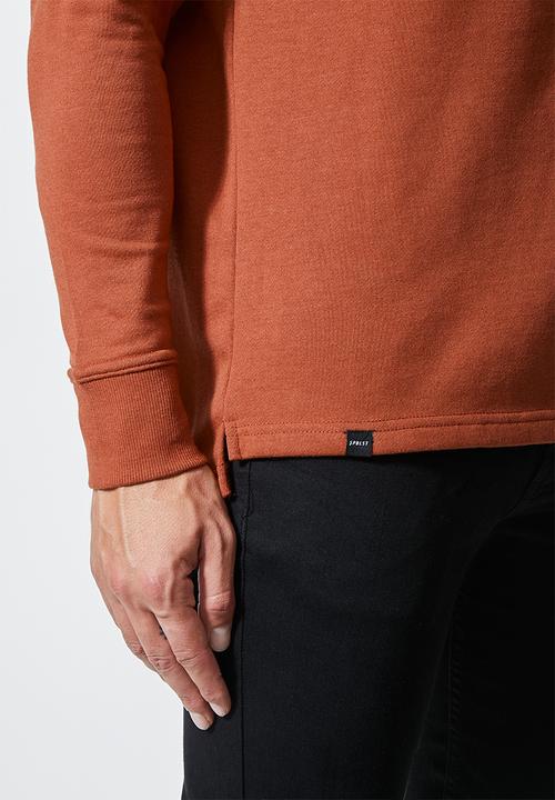 Superbalist - Friday high neck pullover sweat - rust