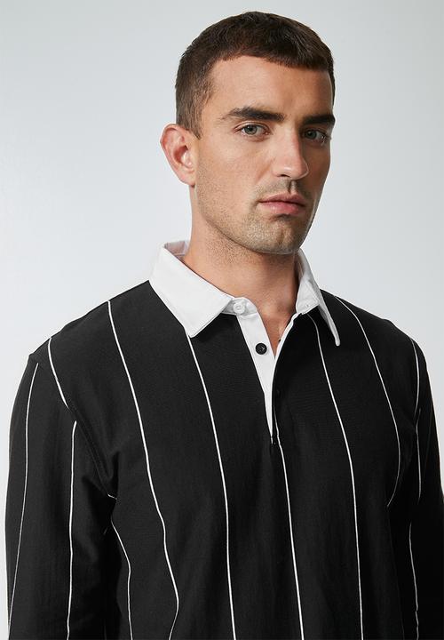 Superbalist - Rugby jersey - black & white