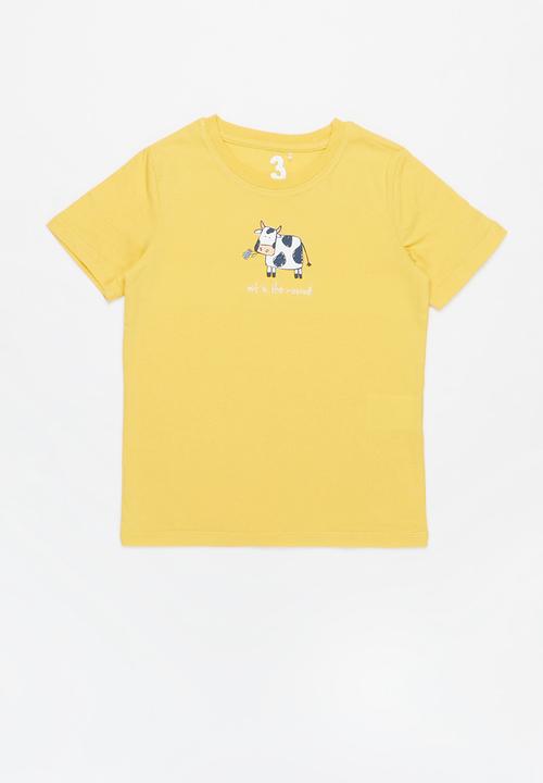 Cotton On - Penelope short sleeve tee 2 pack - navy & yellow 