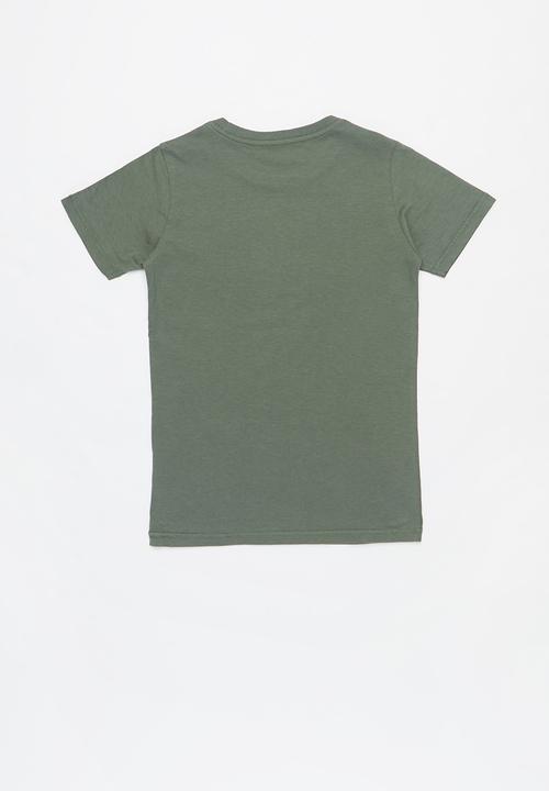 Cotton On - 2 Pack core short sleeve tee - khaki & blue 