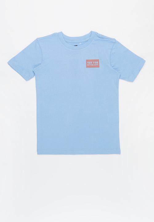 Cotton On - 2 Pack max skater short sleeve tee - neutral & blue 