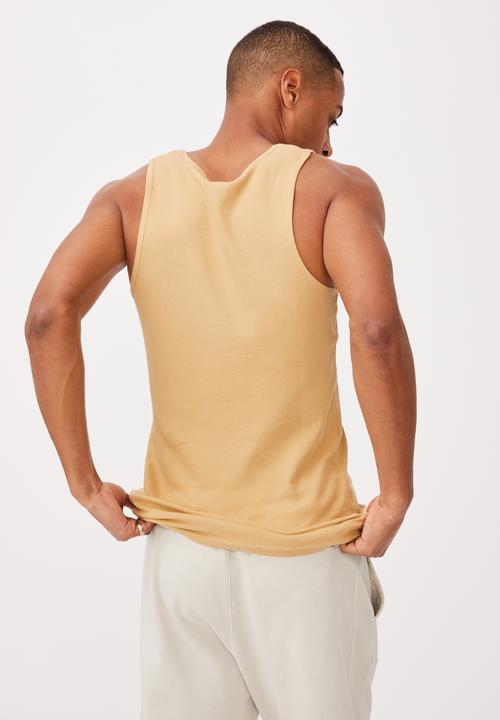 Cotton On - Rib tank - light camel