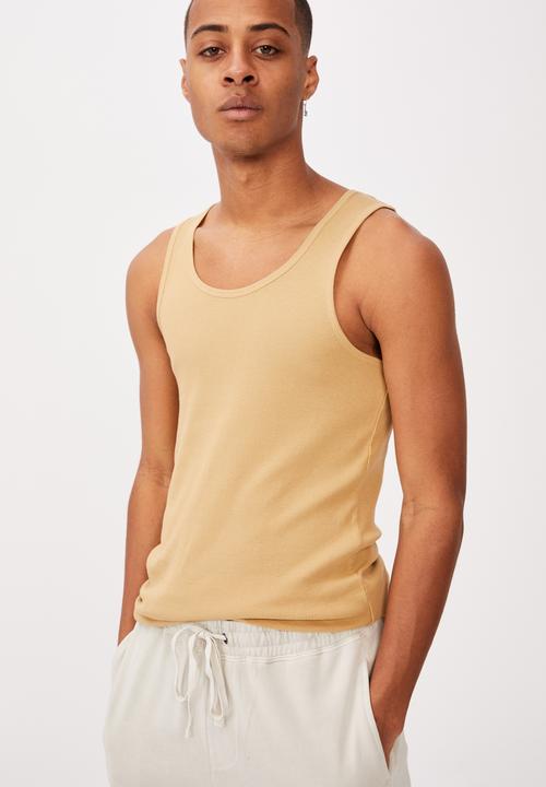 Cotton On - Rib tank - light camel