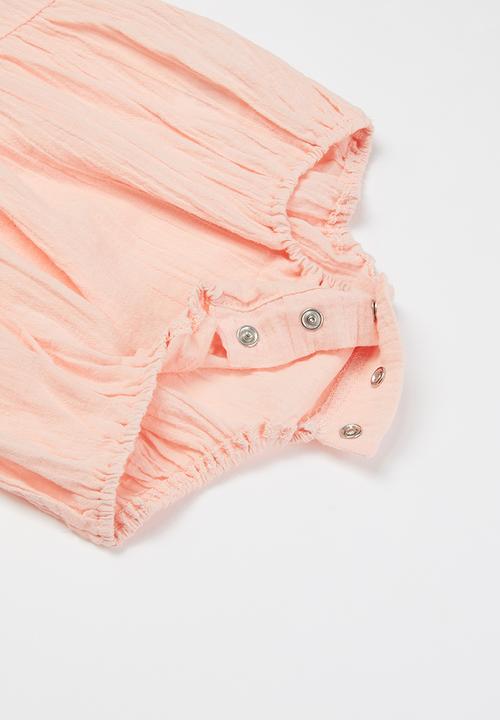 Pop Candy - Girls frill romper - pink