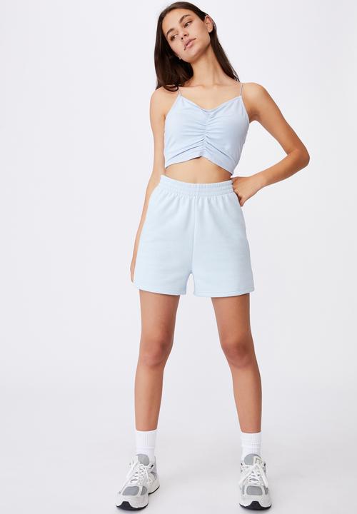 Factorie - V neck ruched cami - blue