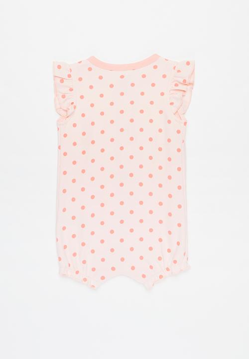 Pop Candy - Girls polka dot romper - pink