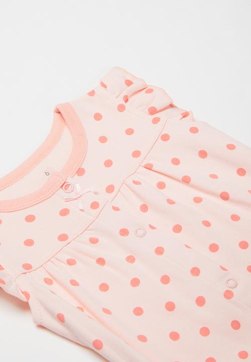 Pop Candy - Girls polka dot romper - pink