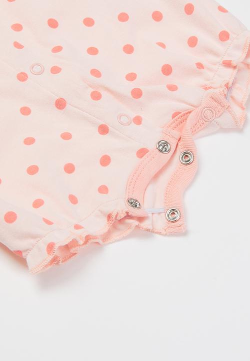 Pop Candy - Girls polka dot romper - pink