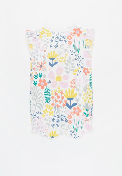 Pop Candy - Girls flower romper - multi