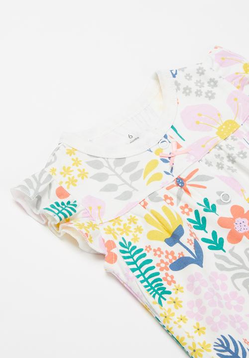 Pop Candy - Girls flower romper - multi