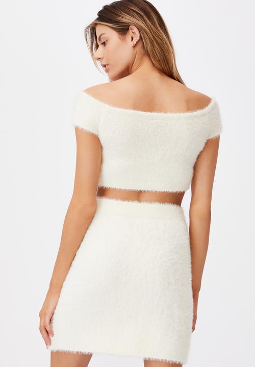 Factorie - Knit mini skirt - ivory