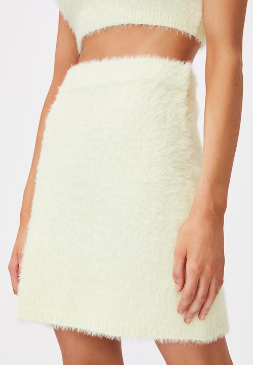 Factorie - Knit mini skirt - lime cream