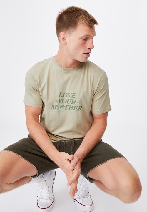 Cotton On - Tbar art t-shirt - green 