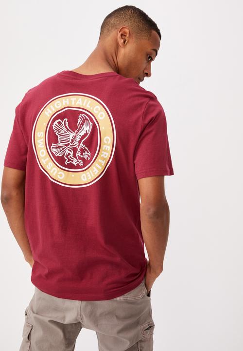 Cotton On - Tbar moto t-shirt - red
