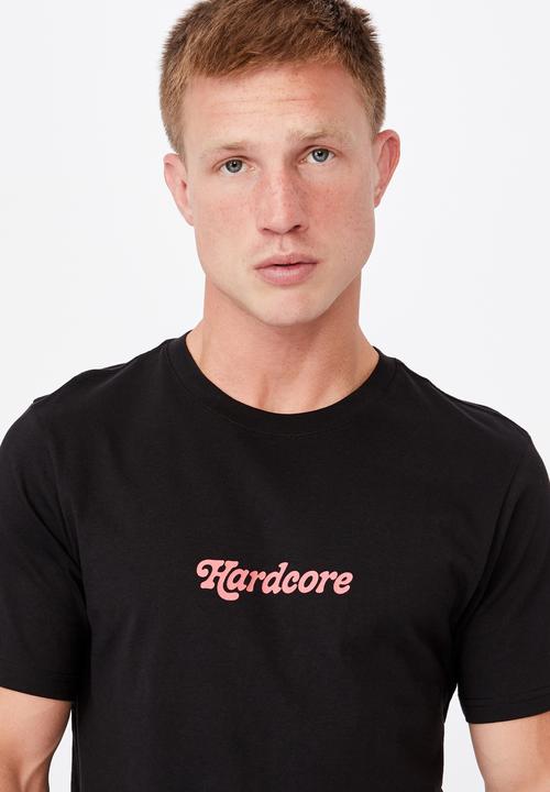 Cotton On - Tbar text t-shirt - black