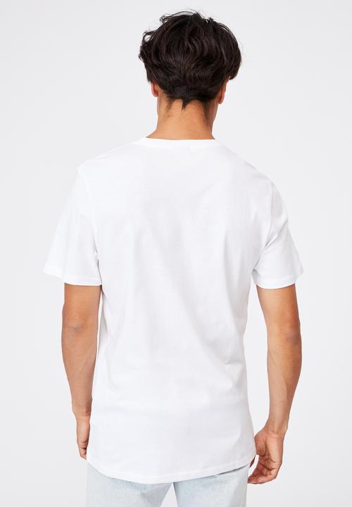 Cotton On - Tbar text t-shirt - white