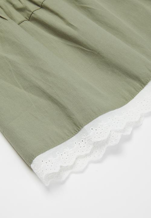 Pop Candy - Dress with braces - khaki