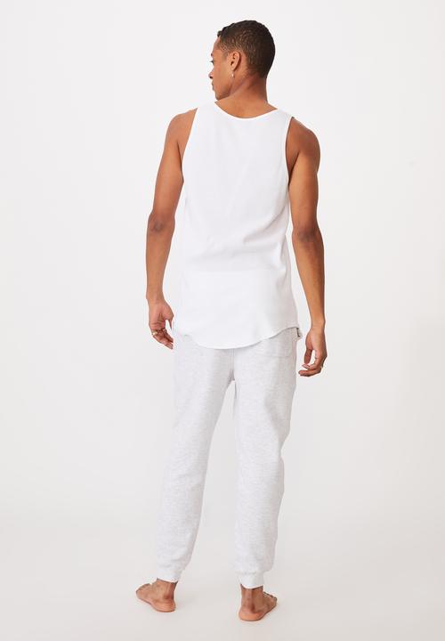 Cotton On - Waffle tank - white
