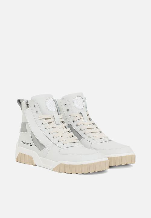 Diesel  - S-rua mid sk sneakers - white / grey violet