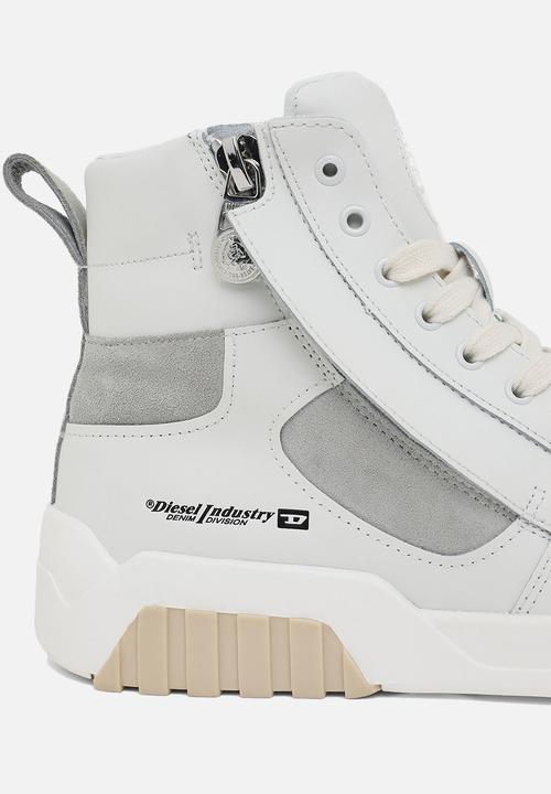 Diesel  - S-rua mid sk sneakers - white / grey violet