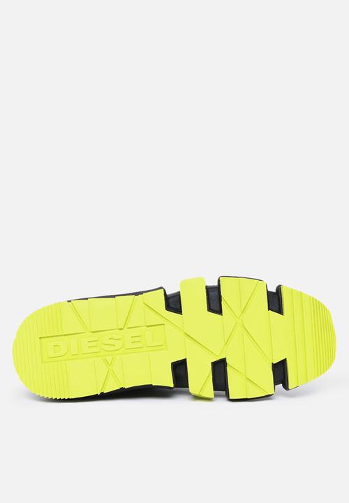 Diesel  - H-padola mid trek sneakers - black / asphalt