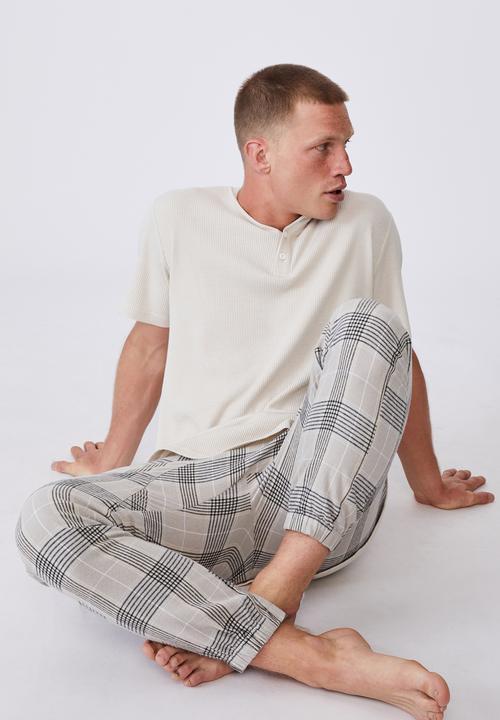 Cotton On - Pj drake - oatmeal check