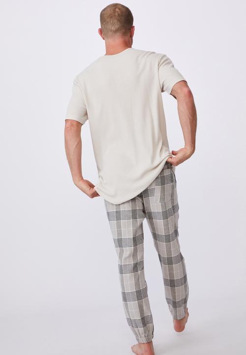 Cotton On - Pj drake - oatmeal check