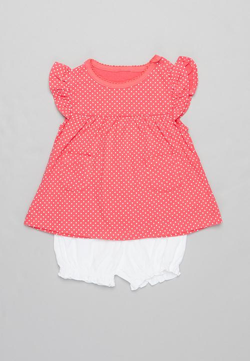 Pop Candy - Girls 3 piece set - white & pink 