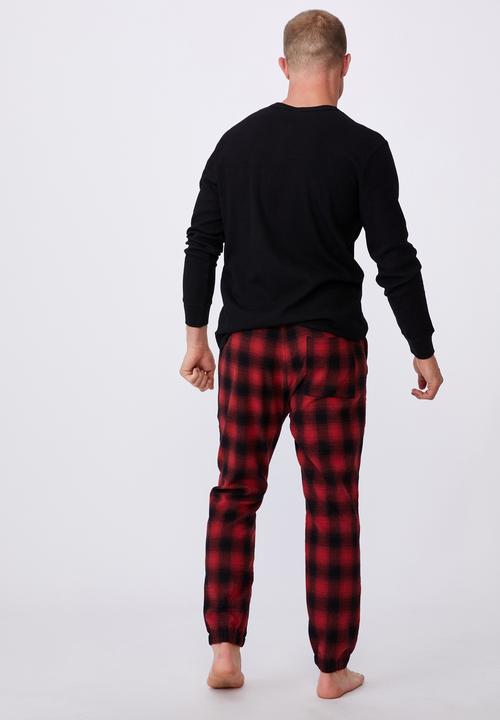 Cotton On - Pj drake - oxblood check