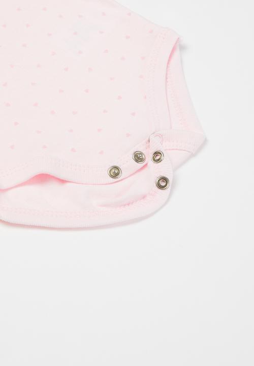 Pop Candy - Babygrow, bodysuit & bib set - pink