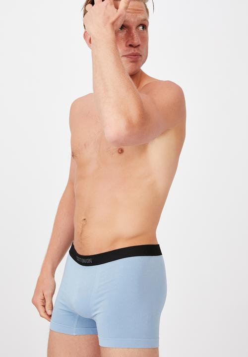 Cotton On - Mens seamless trunks - chalk blue/black