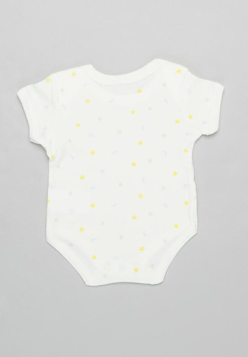 Pop Candy - Babygrow, bodysuit & bib set - white