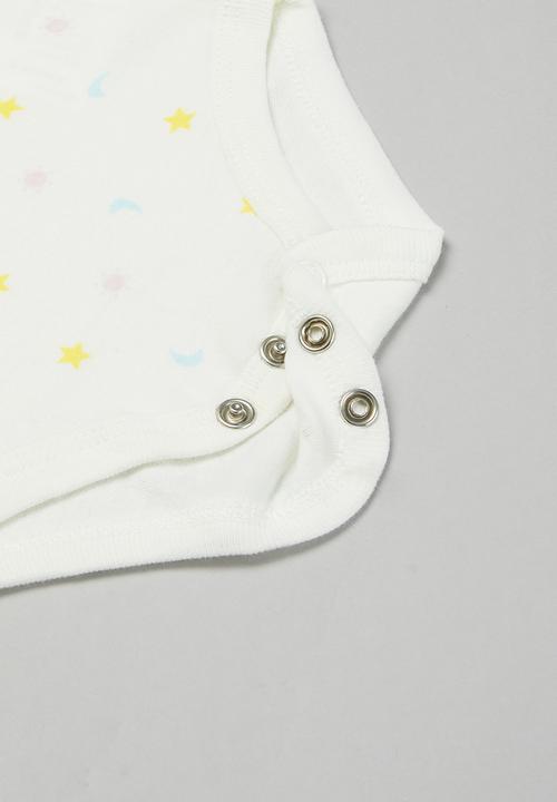 Pop Candy - Babygrow, bodysuit & bib set - white