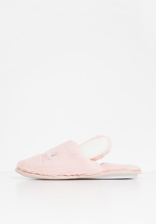 Rebel Republic - Girls kitty slippers - pink