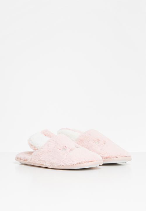 Rebel Republic - Girls kitty slippers - pink
