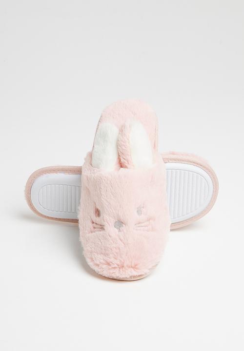 Rebel Republic - Girls kitty slippers - pink