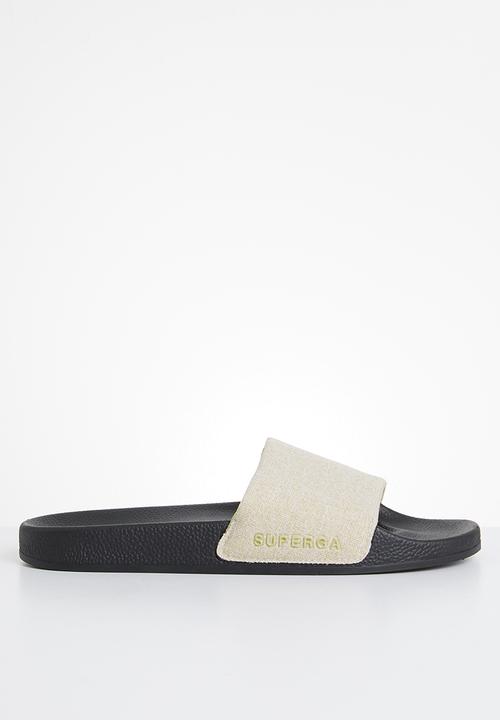 SUPERGA - 1908 Linen - black & taupe