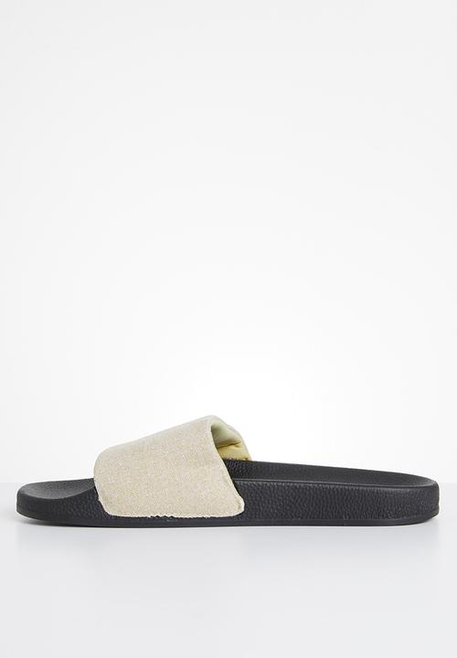 SUPERGA - 1908 Linen - black & taupe
