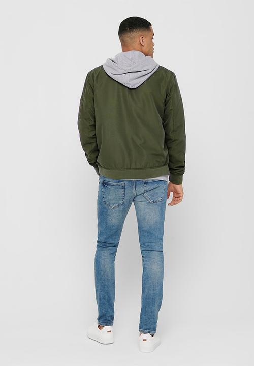Only & Sons - Jack bomber - olive night