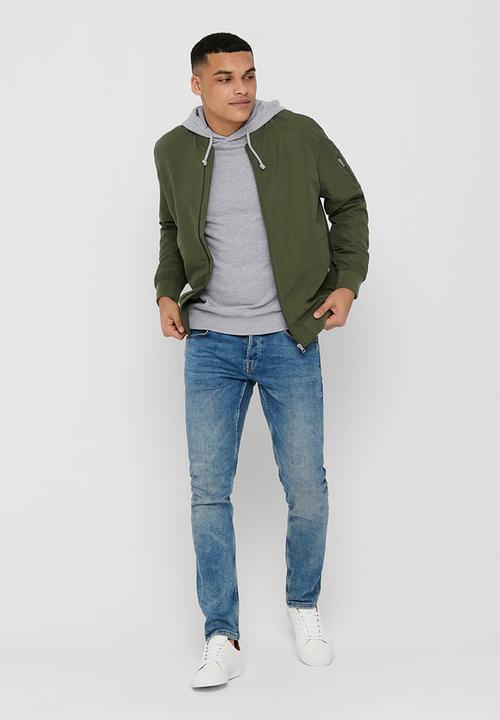 Only & Sons - Jack bomber - olive night