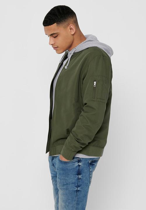 Only & Sons - Jack bomber - olive night
