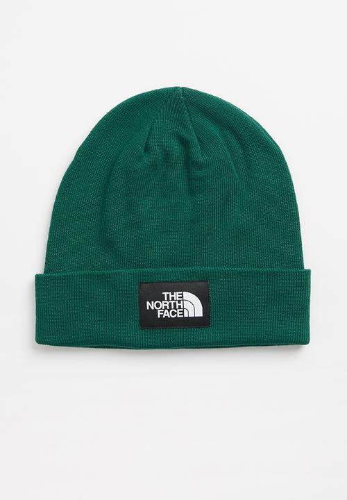 north face green beanie