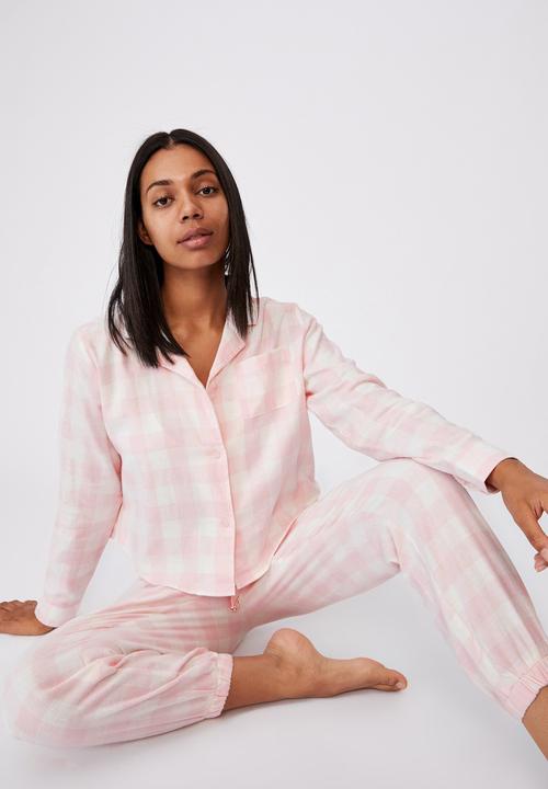 Cotton On - Flannel sleep shirt - gingham check