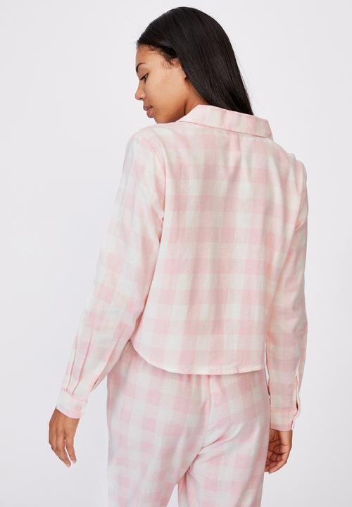 Cotton On - Flannel sleep shirt - gingham check